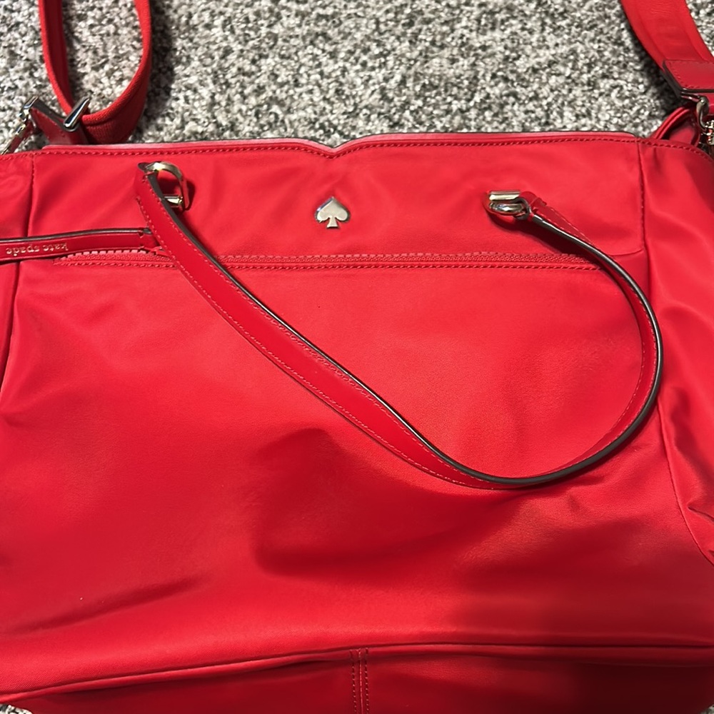 Red nylon Kate Spade crossbody bag - Picture 2 of 4